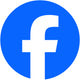 Facebook logo icon featuring a white lowercase 'f' inside a bright blue circle on a white background.
