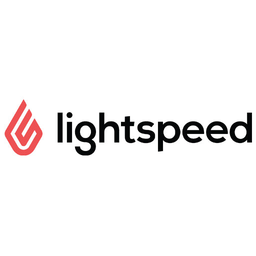 The Lightspeed brand logo, featuring a red icon next to the word 'lightspeed' in black lowercase text.