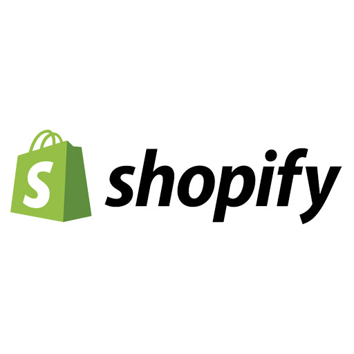Shopify logo on a white background