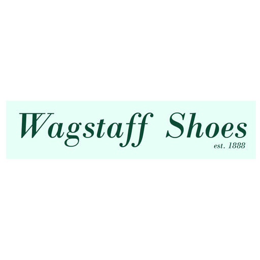 Wagstaff Shoes logo on a mint green background